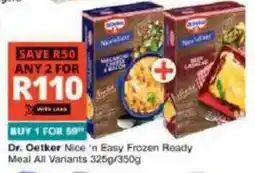 Checkers Dr. Oetker 'n Easy Frozen Ready Meal offer