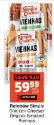 Checkers Simply Chicken Viennas offer