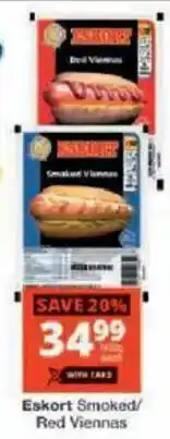 Checkers Eskort Smoked/ Red Viennas offer