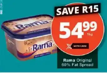 Checkers Rama Original 60% Fat Spread offer