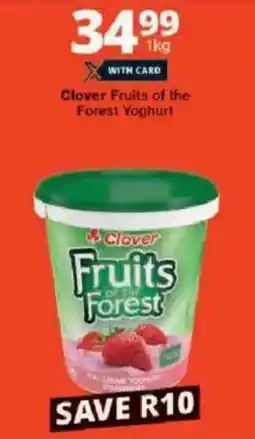 Checkers Clover Fruits of the Forest Yoghurt offer