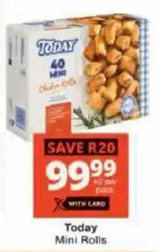 Checkers Today Mini Rolls offer