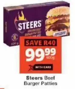 Checkers Steers Beef Burger Patties offer