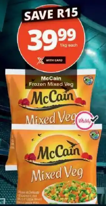 Checkers McCain Mixed Veg offer