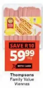 Checkers Thompsons Family Value Viennas offer