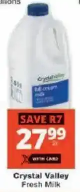 Checkers Crystal Valley Fresh Milk offer