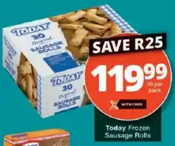 Checkers Today Frozen Sausage Rolls offer
