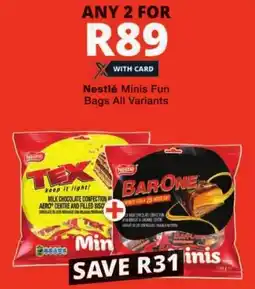 Checkers Nestlé Minis Fun offer