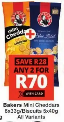 Checkers Bakers Mini Cheddars offer
