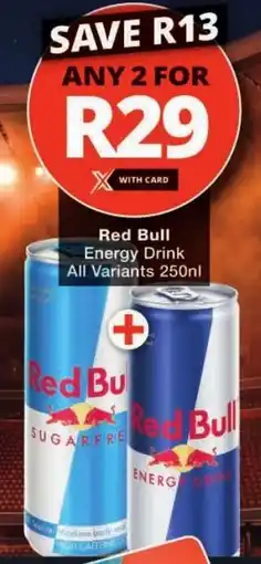 Checkers Red Bull Energy Drink offer