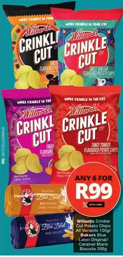 Checkers Willards Crinkle Cut Potato Chips offer