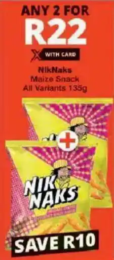 Checkers NikNaks Maize Snack offer