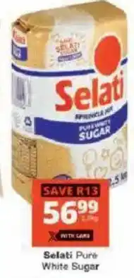 Checkers Selati Pure White Sugar offer
