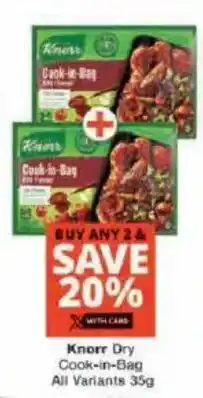 Checkers Knorr Dry Cook-in-Bag offer