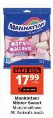 Checkers Manhattan marshmallows offer
