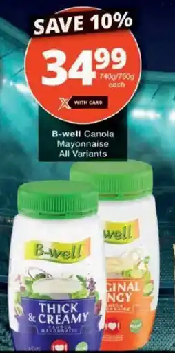 Checkers B-well Mayonnaise offer