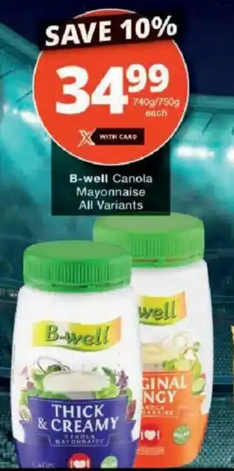 Checkers B-well Mayonnaise offer