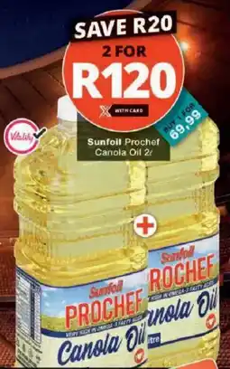 Checkers Sunfoil Prochef Canola Oil offer