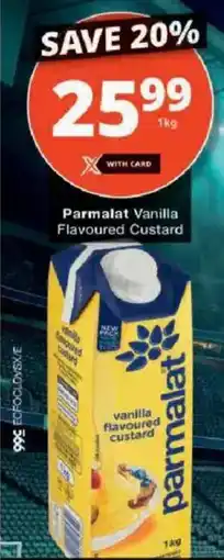 Checkers Parmalat Vanilla Flavoured Custard offer