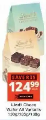Checkers Lindt Choco Water offer