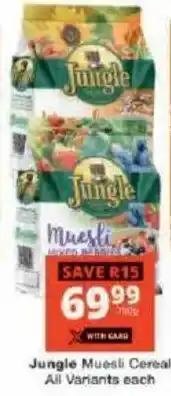 Checkers Jungle Muesli offer