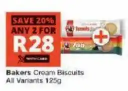Checkers Bakers Cream Biscuits offer