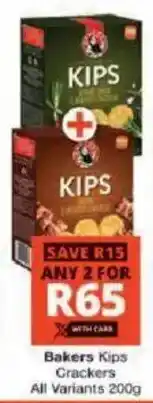 Checkers Bakers Kips Crackers offer