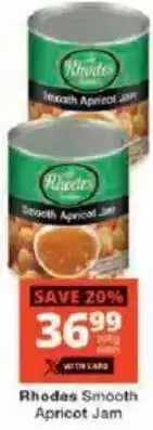 Checkers Rhodes Smooth Apricot Jam offer