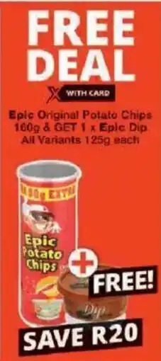 Checkers Epic Potato Chips offer