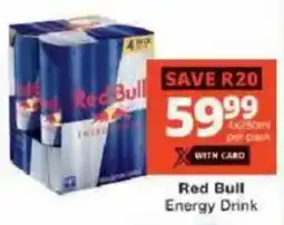 Checkers Red Bull Energy Drink offer