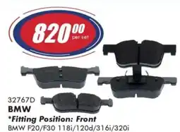 Goldwagen BMW brake pads offer