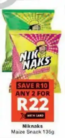Checkers Niknaks Maize Snack offer