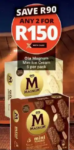 Checkers Ola Magnum Mini Ice Cream offer