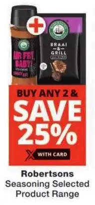 Checkers Robertsons Seasoning Selected Product Range offer