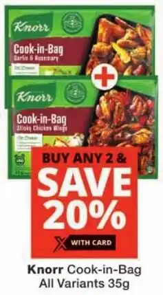 Checkers Knorr Cook-in-Bag offer