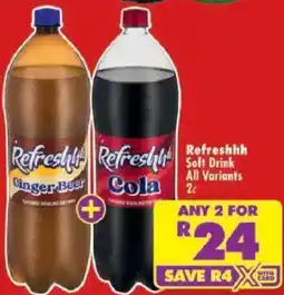 Shoprite Refreshhh Soft Drink offer