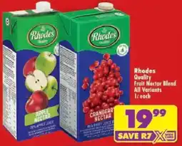 Shoprite Rhodes Quality Fruit Nectar Blend offer