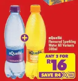 Shoprite aQuellé Flavoured Sparkling Water offer