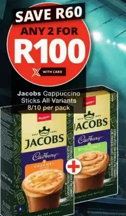 Checkers Jacobs Cappuccino Sticks offer