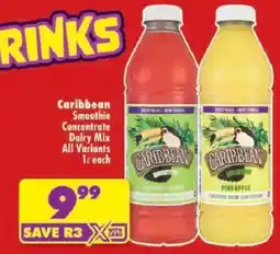 Shoprite Caribbean Smoothie Concentrate Dairy Mix offer