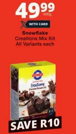 Checkers Snowflake Creations Mix Kit offer