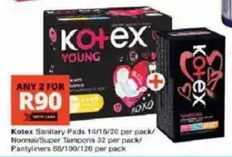 Checkers Kotex Young offer