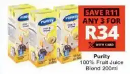 Checkers Purity 100% Fruit Juice Blend offer