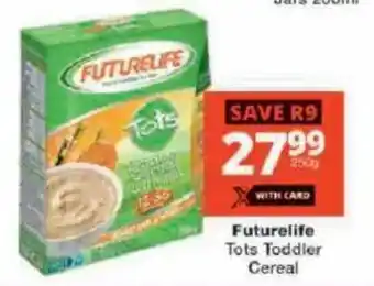 Checkers Futurelife Tots Toddler Cereal offer