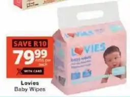 Checkers Lovies Baby Wipes offer
