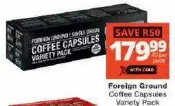 Checkers Foreign Ground Coffee Capsules Variety Pack offer