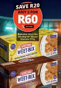 Checkers Bokomo Weet-Bix Wholegrain Wheat Biscuits offer
