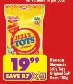 Shoprite Maynards Jelly Tots Original offer