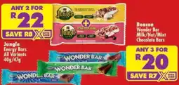 Shoprite Jungle Energy Bars offer
