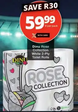 Checkers Dinu Rose Collection White 2-Ply Toilet Rolls offer